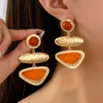 Boho Sunset Tiered Drop Earrings