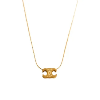 AVS Jewellery – Mini Arc Pendant Necklace on white